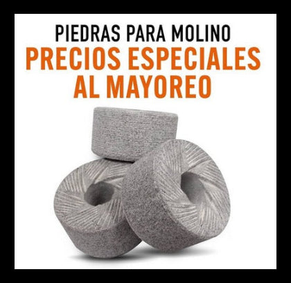 Piedras para Molino de Nixtamal  5,6,8,10 y 12 pulgadas
