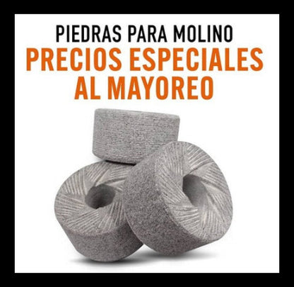 Piedras para Molino de Nixtamal  5,6,8,10 y 12 pulgadas