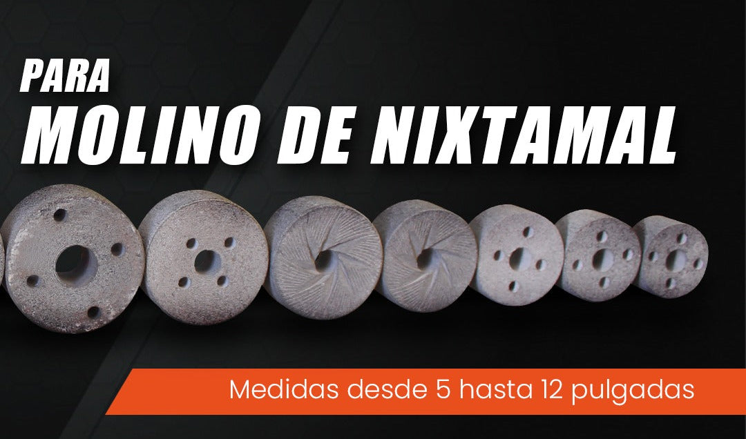 Piedras para Molino de Nixtamal  5,6,8,10 y 12 pulgadas